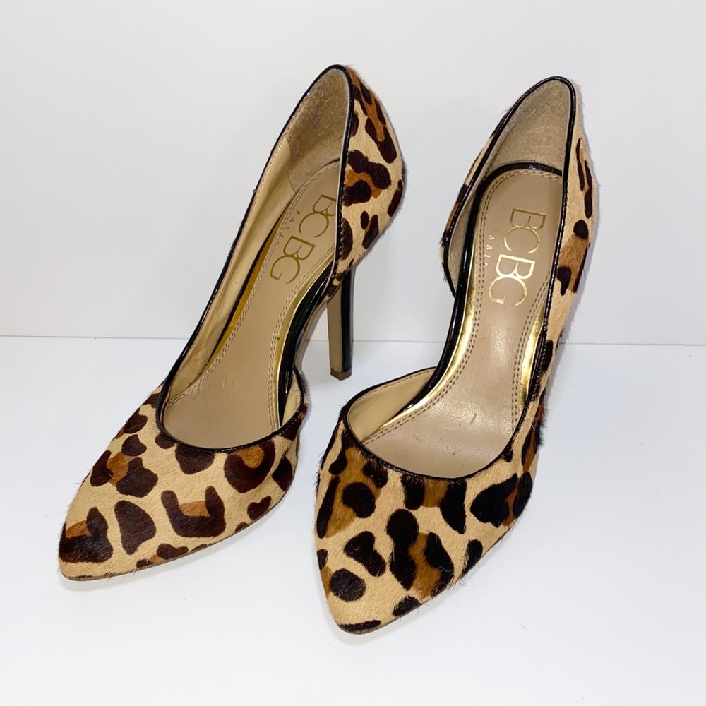 BCBG Paris Women’s Leopard Heels Size 6B/36